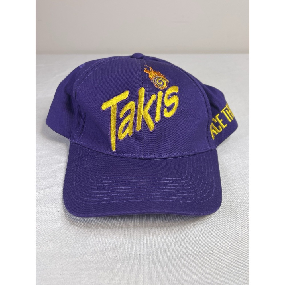 TAKIS LOGO SNAPBACK HAT Purple "Face The Intensity" Adjustable One Size Cap